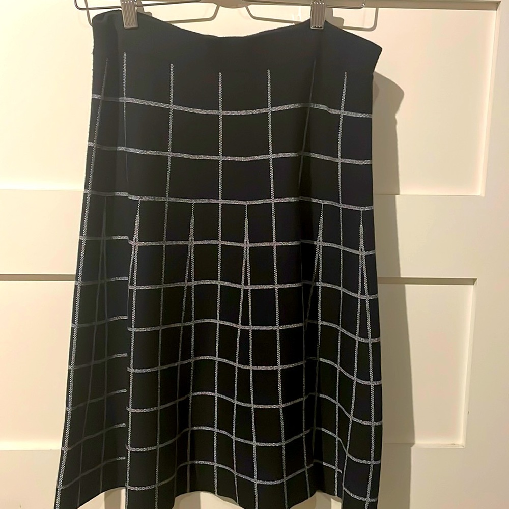 Black and White Sweater Skirt